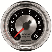 American Muscle 2-1/16" Stepper Motor Boost/Vacuum Gauge (30 In Hg/15 PSI)