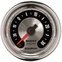 American Muscle 2-1/16" Stepper Motor Boost/Vacuum Gauge (30 In Hg/30 PSI)