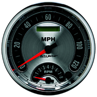 American Muscle 5" Electric Tachometer/Speedometer Gauge Combo (8K RPM/120 MPH)