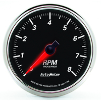 Designer Black II 3-3/8" In-Dash Tachometer (0-8,000 RPM)