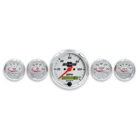Chevy Vintage 5 Piece Gauge Kit (3-1/8" & 2-1/16") w/ Electric Speedometer