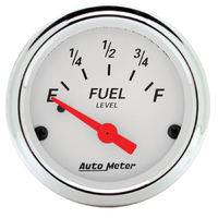 Arctic White 2-1/16" Fuel Level Gauge w/ Air Core for GM (0-90 Ω) 