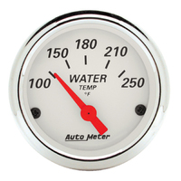 Arctic White 2-1/16" Water Temperature Gauge w/ Air Core (100-250 °F)