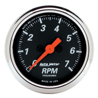 Designer Black 2-1/16" In-Dash Tachometer (0-7,000 RPM)