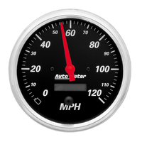 Designer Black 5" Electric Speedometer (0-120 MPH)