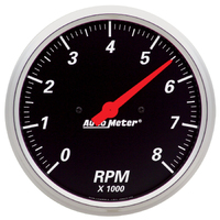 Designer Black 5" In-Dash Tachometer (0-8,000 RPM)