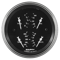 3-3/8" Quad Gauge - Old Tyme Black (0-90 ?)