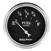 Old Tyme Black 2-1/16" Fuel Level Gauge w/ Air-Core (240-33 ?)