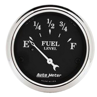Old Tyme Black 2-1/16" Fuel Level Gauge w/ Air-Core (0-30 ?)