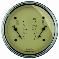 Pro-Cycle 3-3/8" Dual Gauge - Antique Beige (100 PSI/240-33 ?)