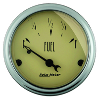 Antique Beige 2-1/16" Fuel Level Gauge w/ Air Core (0-90?)