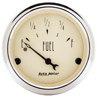 Antique Beige 2-1/16" Fuel Level Gauge w/ Air-Core (0-30 Ω)