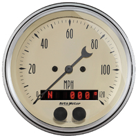Antique Beige 3-3/8" GPS Speedometer (0-120 MPH)
