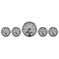 American Platinum 5 Piece Gauge Kit (3-1/8" & 2-1/16") w/ Electric Speedometer