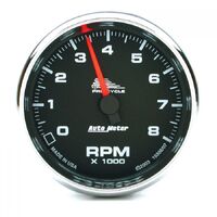 Pro-Cycle 2-5/8" Tachometer w/ Blue LED (0-8,000 RPM) Black