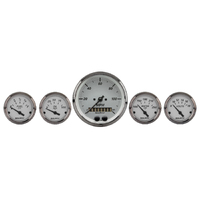 American Platinum 5 Piece Gauge Kit (3-3/8" & 2-1/16") w/ GPS Speedometer