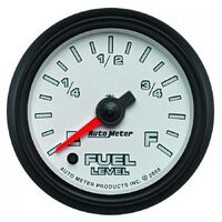 Pro-Cycle 2-1/16" Stepper Motor Programmable Fuel Level Gauge (0-280 ?) White/Black
