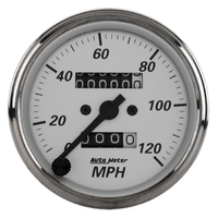 American Platinum 3-1/8" Mechanical Speedometer (0-120 MPH)
