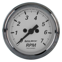 American Platinum 2-1/16" In-Dash Tachometer (0-7,000 RPM)