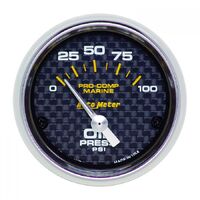 Marine 2-1/16" Oil Pressure Gauge w/ Air-Core (0-100 PSI)