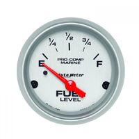 Marine 2-1/16" Fuel Level w/ Air-Core (240-33 Ω)) Silver