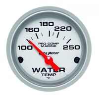 Marine 2-1/16" Water Temperature Gauge w/ Air Core (100-250 °F) Silver