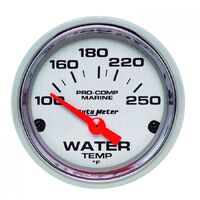 Marine 2-1/16" Water Temperature Gauge w/ Air Core (100-250 °F) Chrome
