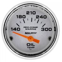 Marine 2-1/16" Oil Temperature Gauge w/ Air-Core (140-300 °F)
