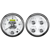 Prestige 2 Piece Electric Gauge Kit (5" Quad & Tach/Speedo 240-33 ?) Pearl