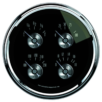 Prestige 5" Quad Gauge (100 PSI/100-250°F/8-18V/240-33 ?) Black Diamond
