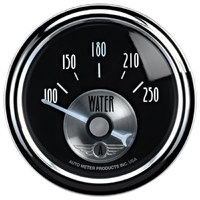 Prestige 2-1/16" Water Temperature Gauge w/ Air Core (100-250 °F) Black Diamond