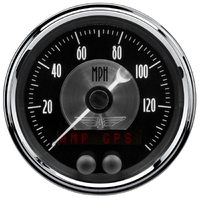 Black Diamond 3-3/8" GPS Speedometer (0-140 MPH)