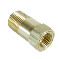 Brass Extension Adaptor Fitting for Mech. Temp. Gauge (1/2" NPT Male)