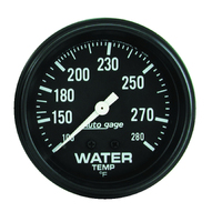 Auto Gage 2-5/8" Mechanical Water Temperature Gauge - Full Sweep (100-280 °F, 6 ft)