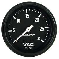 Auto Gage 2-5/8" Vacuum Gauge - Full Sweep (0-30 In Hg)