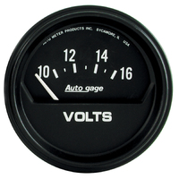 Auto Gage 2-5/8" Voltmeter w/ Air-Core - Short Sweep (10-16V)