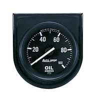Auto Gage 2-1/16" Mechanical Oil Pressure Gauge - Full Sweep (0-100 PSI)