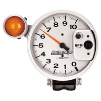 Auto Gage 5" Pedestal Tachometer - Shift Light (0-10,000 RPM) Silver
