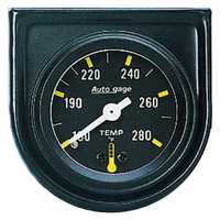 Auto Gage 1-1/2" Mechanical Water Temperature Gauge - Short Sweep (100-280 °F, 6 Ft) 