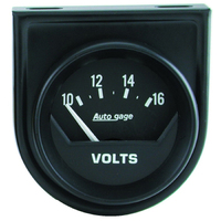 Auto Gage 2-1/16" Voltometer w/ Air-Core (10-16V)