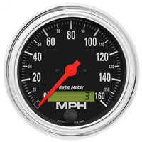 Traditional Chrome 3-3/8" Electric Speedometer (0-160 MPH)