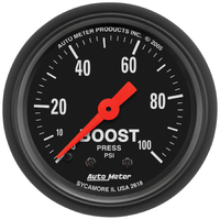 Z-Series 2-1/16" Mechanical Boost Gauge (0-100 PSI)