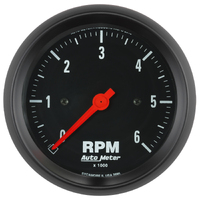 Z-Series 3-3/8" In-Dash Tachometer (0-6,000 RPM)