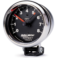 Traditional Chrome 3-3/4" Pedestal Tachometer (0-8,000 RPM)