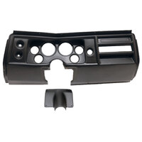 Direct Fit Dash Panel - Fits (2) 3-3/8" & (4) 2-1/16" Gauges (1968 Chevelle) No Vents