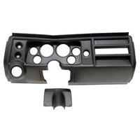 Direct Fit Dash Panel - Fits (2) 3-3/8" & (4) 2-1/16" Gauges (1968 Chevelle) w/ Vents