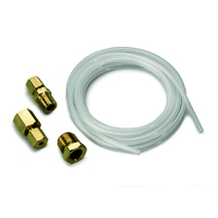 1/8" Nylon Tubing inc 1/8" NPTF Brass Compression Fittings (10ft Length)