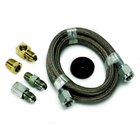 Braided Stainless Steel Line (#4 Dia., -4An And 1/8" NPTF Fittings) 4 Foot