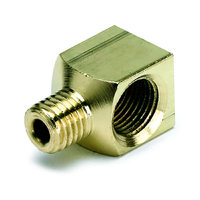 Brass Adaptor Fitting 90 ° (1/8" NPTF Female To 1/8" Compression Male)