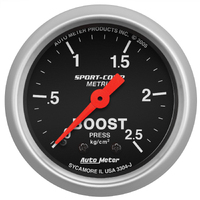 Sport-Comp 2-1/16" Mechanical Boost/Vacuum Gauge (2.5 Kg/Cm2)